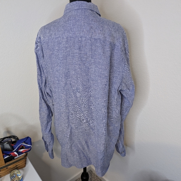 💘 Untuckit Linen Van Santo Shirt XXL - Picture 3 of 6